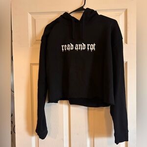 Read & Rot Cropped Hoodie